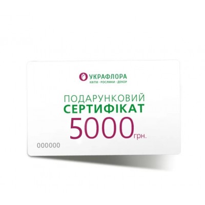 Подарунковий сертифікат 5 000 грн.